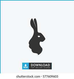 rabbit icon illustration isolated vector sign symbol