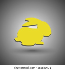 rabbit icon illustration isolated vector sign symbol