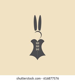 rabbit icon illustration isolated vector sign symbol