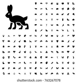 Rabbit icon illustration isolated vector sign symbol. animals icon set for web and mobile.