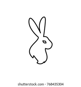 rabbit icon illustration isolated vector sign symbol