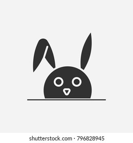 Rabbit icon illustration isolated vector sign symbol