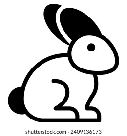 Rabbit Icon Illustration for web, app, infographic, etc