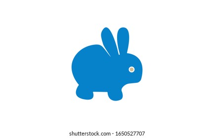 Rabbit icon isolated on white background vector image
