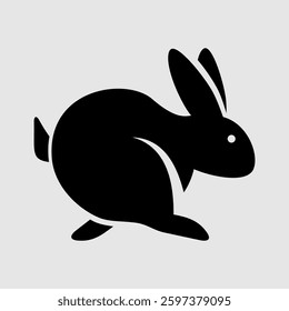 Rabbit icon isolated. Vector illustration