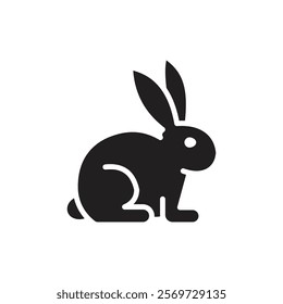 Rabbit icon Line Art Logo set