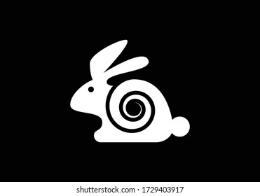 Rabbit Icon Logo Design | Creative Rabbit Logo Design