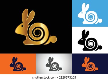 Rabbit Icon Logo Design,  Creative Rabbit Logo Design