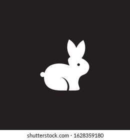Rabbit icon logo design inspiration vector illustration template