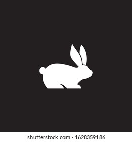 Rabbit icon logo design inspiration vector illustration template