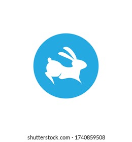 logotipo de icono de conejo e ilustración