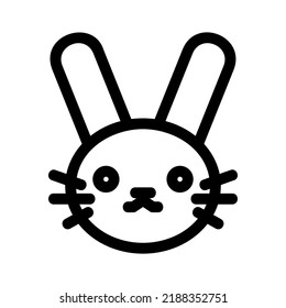 rabbit icon or logo isolated sign symbol vector illustration - high quality black style vector icons
