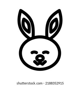 rabbit icon or logo isolated sign symbol vector illustration - high quality black style vector icons
