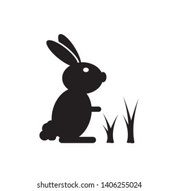 rabbit icon logo vector design  template