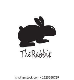 rabbit icon logo vector design