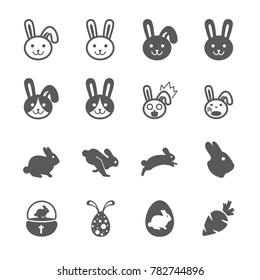 Rabbit Icon Set