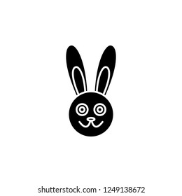 Rabbit icon. Simple glyph vector of magic set for UI and UX, website or mobile application