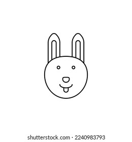 the rabbit icon is suitable for your web, apk or project with a chinese new year theme
