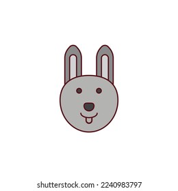 the rabbit icon is suitable for your web, apk or project with a chinese new year theme