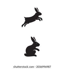 Rabbit  icon template vector illustration design