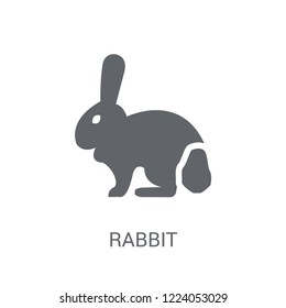 Rabbit icon. Trendy Rabbit logo concept on white background from animals collection. Suitable for use on web apps, mobile apps and print media.