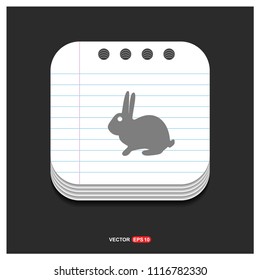rabbit Icon - vector icon
