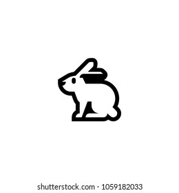 Rabbit icon. Vector bunny illustration