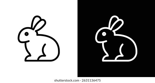 Icono de conejo colección de Vector. ilustración de signo de Vector