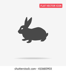 Rabbit icon. Vector concept illustration for design.