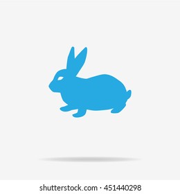 Rabbit icon. Vector concept illustration for design.