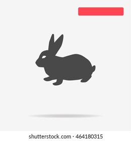 Rabbit icon. Vector concept illustration for design.