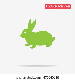 Rabbit icon. Vector concept illustration for design.
