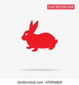 Rabbit icon. Vector concept illustration for design.