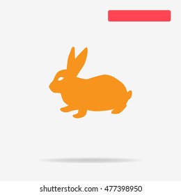 Rabbit icon. Vector concept illustration for design.