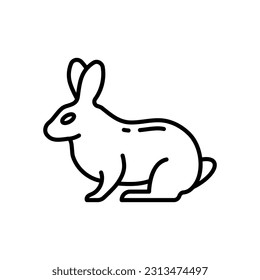 Rabbit icon in vector. Illustration
