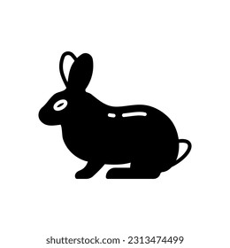Rabbit icon in vector. Illustration