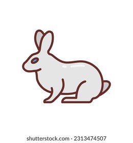Rabbit icon in vector. Illustration