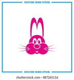 Rabbit icon vector illustration