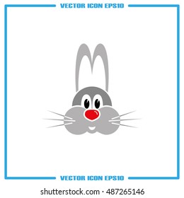 Rabbit icon vector illustration