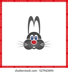 Rabbit icon vector illustration.