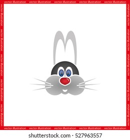 Rabbit icon vector illustration.