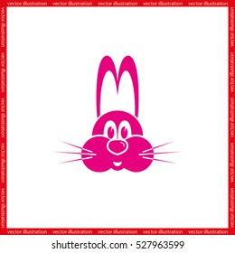 Rabbit icon vector illustration.