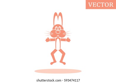 Rabbit icon vector illustration.