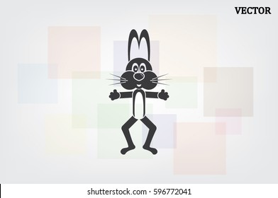 Rabbit icon vector illustration