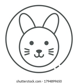 Rabbit icon vector illustration design