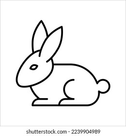 Rabbit icon. vector illustration isolated on white background