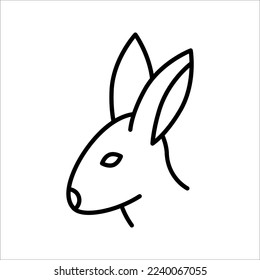 Rabbit icon. vector illustration isolated on white background