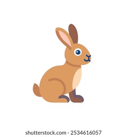 Estilo de Ilustración vectorial de icono de conejo