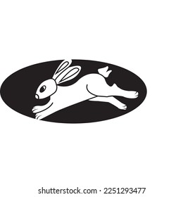 rabbit icon vector illustration symbol design