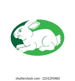 rabbit icon vector illustration symbol design